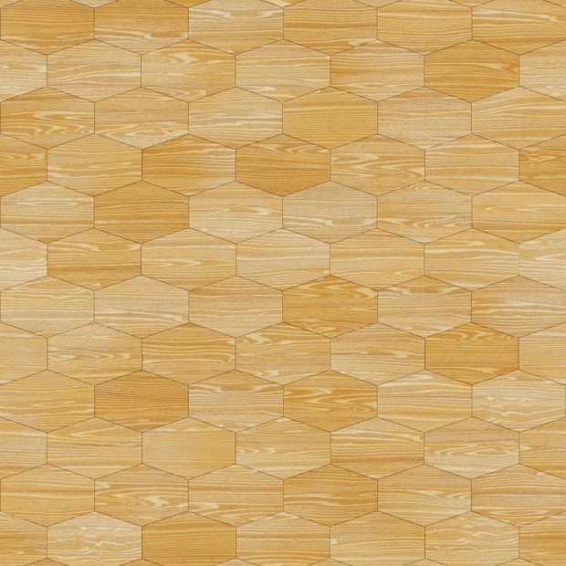 HDM SPC/vinyl vízálló fali panel, Oak Wood Hexagon