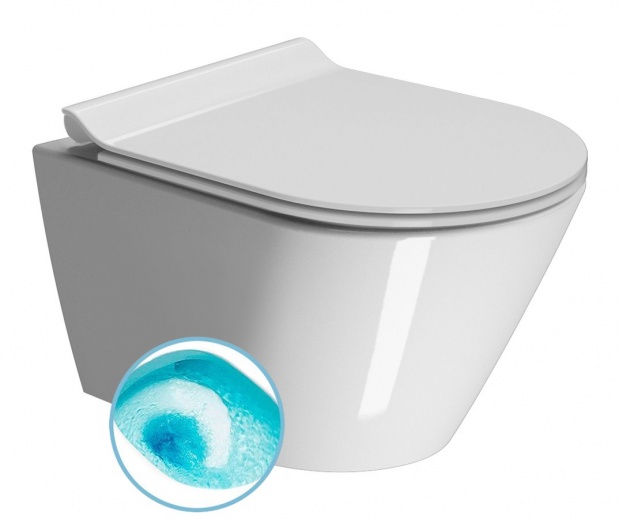 GSI KUBE X SWIRLFLUSH fali WC, ExtraGlaze, 50x36cm