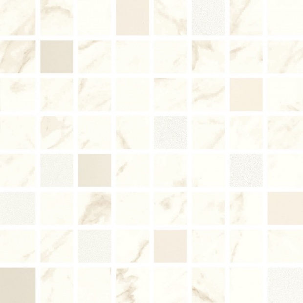 LOVE Mosaic Marble White Csempe