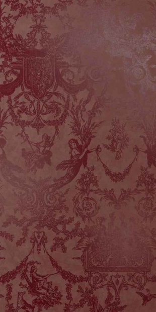 Cir Chromagic Toile De Jouy Bordeaux 60X120 cm Dekor (1074154)