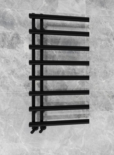 AREZZO design TUBE BLACK 1200x600 törölközőszárítós radiátor