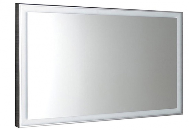 LUMINAR tükör aluminium kerettel, LED világítással, 1200x550mm, króm