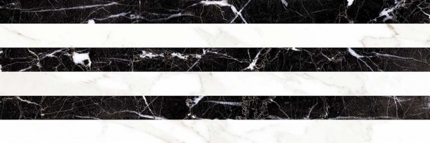 AQUALINE CARRARA Relieve Stripe Albinegro Brillo G