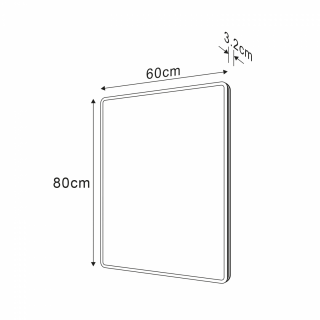 PIRI LED tükör, 60x80cm