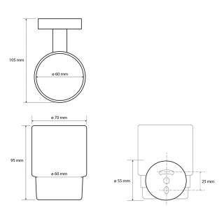 BEMETA WHITE Fogkefetartó, 70x95x105mm, fehér (104110014)