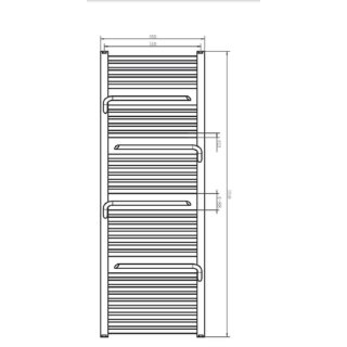 AREZZO design SMART WHITE 1510x550 törölközőszárítós radiátor