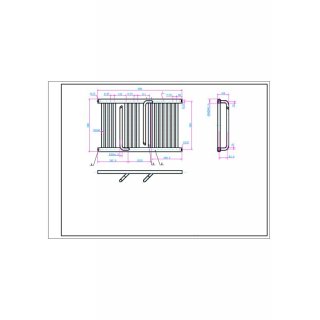 AREZZO design SMART WHITE 800x500 törölközőszárítós radiátor