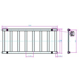 AREZZO design CUBE CHROME 1200x500 törölközőszárítós radiátor