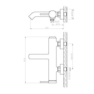 AREZZO design SLIMFIELD kádcsaptelep