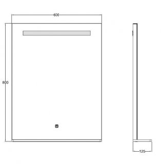 AREZZO design LED okos tükör 60x80cm