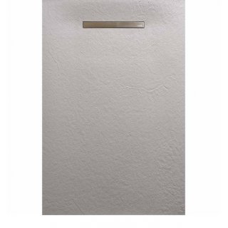 AREZZO design SOLIDSoft zuhanytálca 206x90 cm, BETON, egyenes lefolyóval (2 doboz)