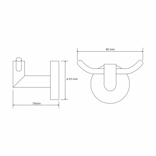 BEMETA OMEGA Dupla fogas, 84x60x66mm, króm (104206032)