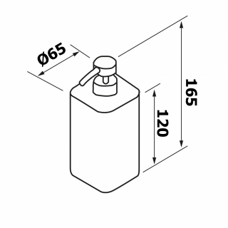 SYLVIA szappanadagoló, 350ml, kerámia