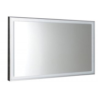 LUMINAR tükör aluminium kerettel, LED világítással, 1200x550mm, króm