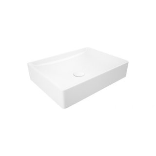 SANOVIT SQUARE TOP COUNTER PULTRA ÜLTETHETŐ SZÖGLETES PORCELÁN MOSDÓKAGYLÓ 50 X 38 CM