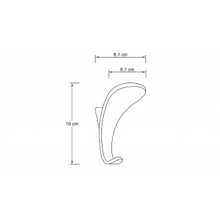 SMART Fogas, 61x100x61mm, ABS/króm