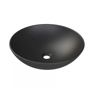 ANTRACIT MATT - CERASTYLE ZERO TOP COUNTER - KEREK - PULTRA ÜLTETHETŐ PORCELÁN MOSDÓKAGYLÓ - 46 CM