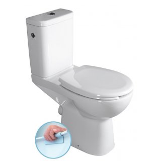 ETIUDA WC mozgáskorlátozottaknak, CLEAN ON, hátsó kifolyású, RIMLESS, 45,5cm