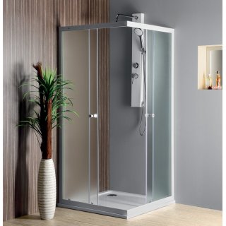 AQUALINE ALAIN szögletes zuhanykabin, 80x80cm, BRICK üveg